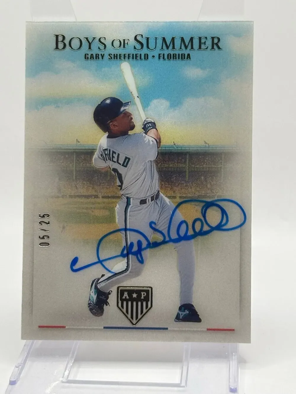 2023 Panini Boys Of Summer Gary Sheffield Pastime On Card Auto 5/25 SP Marlins